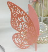蝴蝶杯卡裝飾,禮品定製印